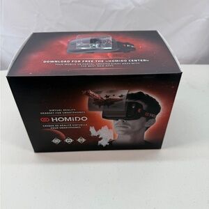 Homido V2 Virtual Reality Headset for Smartphone All Accessories and Case Incl